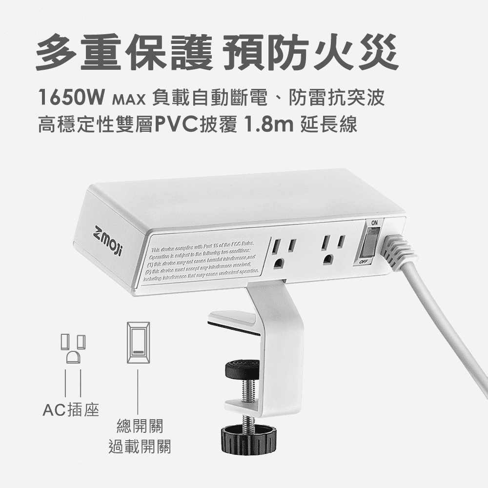 Zmoji 雙向多用途插座