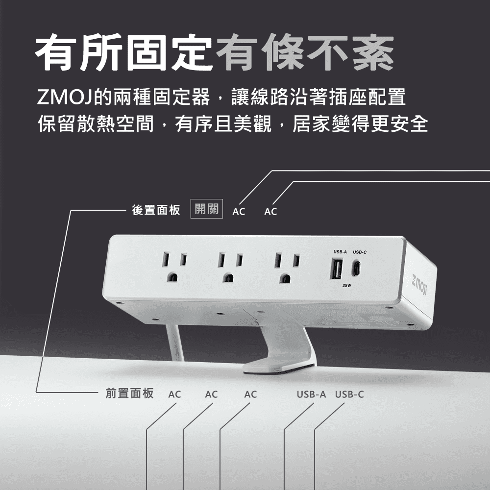 Zmoji 雙向多用途插座