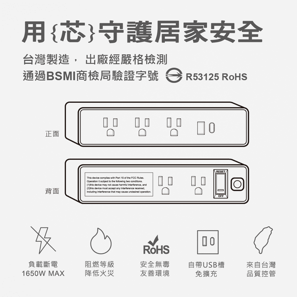 Zmoji 雙向多用途插座