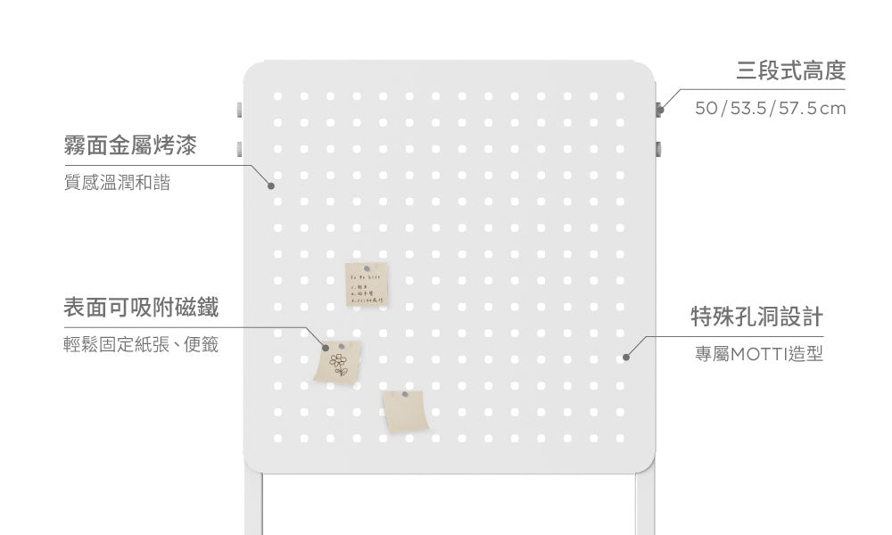 夾式磁吸洞洞板組